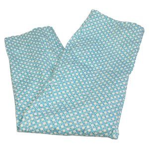 Talbots Heritage Fit Picnic Print Ankle Stretch Pant Size 12